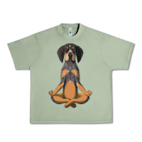Oil Green yoga fitness bluetick coonhound dog 363 bodybuilding Urban Heavy Tee - linhVisuals