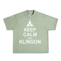 Oil Green keep calm and klingon Urban Heavy Tee - linhVisuals