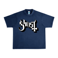Navy ghost Urban Heavy Tee - linhVisuals