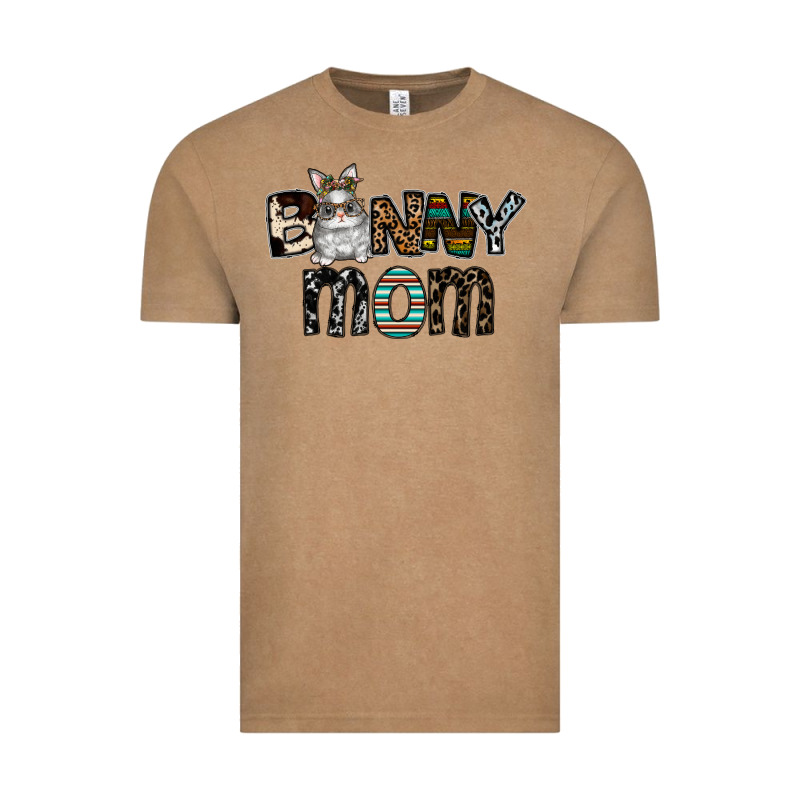 Bunny Mom Vintage Tee by CowhideDigitalArt | Teevron