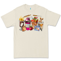 Bone Lunch Lady Coffee Cups Premium Tee - FaDigitalArtStudio