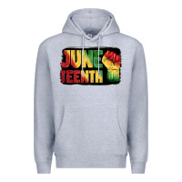 Heather Grey juneteenth Premium Hoodie - BarkalooDesign