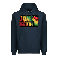 Navy juneteenth Premium Hoodie - BarkalooDesign