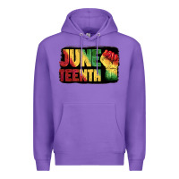 Purple juneteenth Premium Hoodie - BarkalooDesign