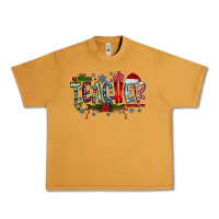Peanut Butter Teacher Christmas Urban Heavy Tee - CowhideDigitalArt