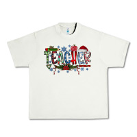 Pistachio Teacher Christmas Urban Heavy Tee - CowhideDigitalArt
