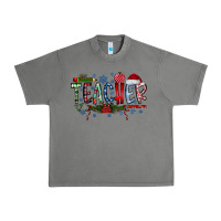 Tornado Teacher Christmas Urban Heavy Tee - CowhideDigitalArt