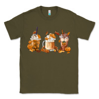 Army Green Fall Coffees Classic Tee - FaDigitalArtStudio