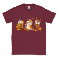 Burgundy Fall Coffees Classic Tee - FaDigitalArtStudio