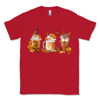 Red Fall Coffees Classic Tee - FaDigitalArtStudio