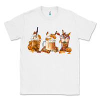 White Fall Coffees Classic Tee - FaDigitalArtStudio