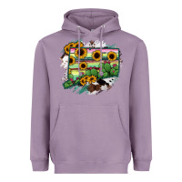 Lavender Connecticut State Map Heavyweight Hoodie - RanaPortraitStore