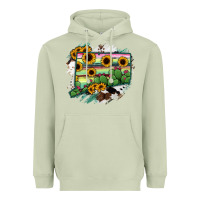 Matcha Connecticut State Map Heavyweight Hoodie - RanaPortraitStore