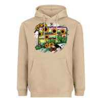 Mushroom Connecticut State Map Heavyweight Hoodie - RanaPortraitStore