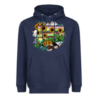 Navy Connecticut State Map Heavyweight Hoodie - RanaPortraitStore