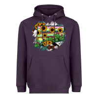 Plum Connecticut State Map Heavyweight Hoodie - RanaPortraitStore