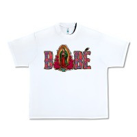 White Bebe Our Lady Of Guadalupe Urban Heavy Tee - Jasminsmagicworld