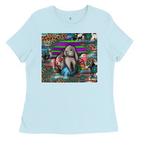 Baby Blue easter Ladies Tee - CowhideDigitalArt