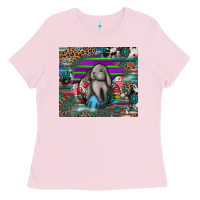 Bubblegum Pink easter Ladies Tee - CowhideDigitalArt