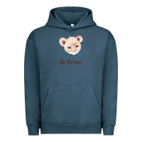Pigment Midnight Navy lion cute animals Urban Hoodie - RanaPortraitStore