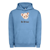 Pigment Pebble Blue lion cute animals Urban Hoodie - RanaPortraitStore