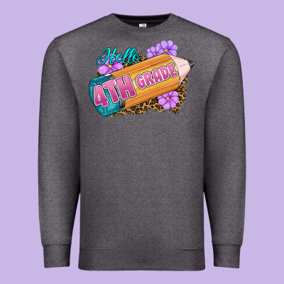 Hello 4th Grade Premium Sweatshirt Designed By Ranaportraitstore
