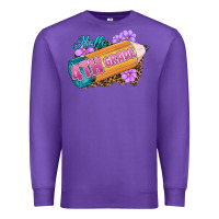 Purple hello 4th grade Premium Sweatshirt - RanaPortraitStore