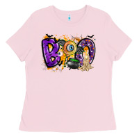 Bubblegum Pink boo Ladies Tee - CowhideDigitalArt