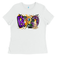 White boo Ladies Tee - CowhideDigitalArt