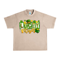 French Oak Lucky Vibes Urban Heavy Tee - CowhideDigitalArt
