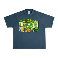 Midnight Navy Lucky Vibes Urban Heavy Tee - CowhideDigitalArt