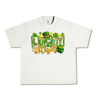 Pistachio Lucky Vibes Urban Heavy Tee - CowhideDigitalArt