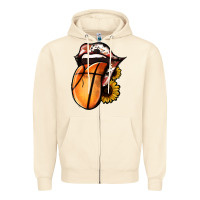 Sandshell Basketball Tongue Zipper Hoodie - Jasminsmagicworld