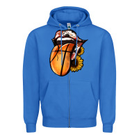 True Royal Basketball Tongue Zipper Hoodie - Jasminsmagicworld