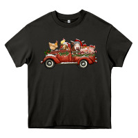 Asphalt christmas truck with farm animals Heavy Core Tee - RanaPortraitStore