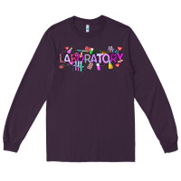 Plum Valentine Laboratory Long Sleeve Tee - CowhideDigitalArt