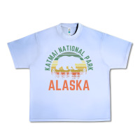 Grape Ice katmai national park alaska bear hiking travel nature retro pullover h Urban Heavy Tee - linhVisuals