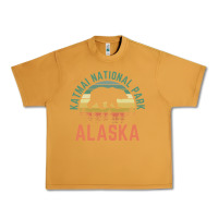 Peanut Butter katmai national park alaska bear hiking travel nature retro pullover h Urban Heavy Tee - linhVisuals