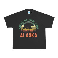 Pigment Black katmai national park alaska bear hiking travel nature retro pullover h Urban Heavy Tee - linhVisuals