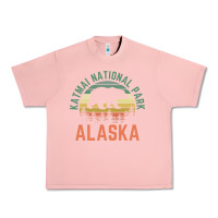 Salmon katmai national park alaska bear hiking travel nature retro pullover h Urban Heavy Tee - linhVisuals