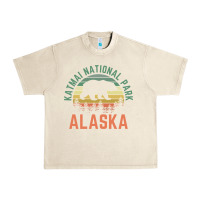 Sandshell katmai national park alaska bear hiking travel nature retro pullover h Urban Heavy Tee - linhVisuals