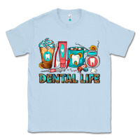 Dusty Blue Dental Life Dentist Coffee Cups Classic Tee - FaDigitalArtStudio