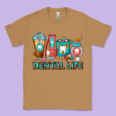 Dental Life Dentist Coffee Cups Classic Tee Designed By Fadigitalartstudio