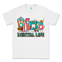 White Dental Life Dentist Coffee Cups Classic Tee - FaDigitalArtStudio