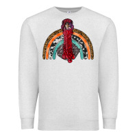 Oatmeal Heather thanksgiving turkey rainbow Premium Sweatshirt - RanaPortraitStore