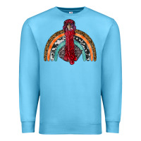 Ocean Blue thanksgiving turkey rainbow Premium Sweatshirt - RanaPortraitStore