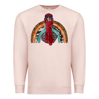 Pale Pink thanksgiving turkey rainbow Premium Sweatshirt - RanaPortraitStore