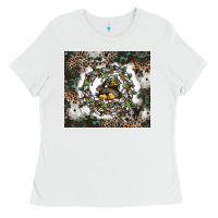 White natures circle of life Ladies Tee - CowhideDigitalArt