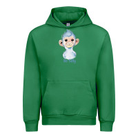 Emerald monkey cute animals Urban Hoodie - RanaPortraitStore