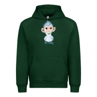 Forest Green monkey cute animals Urban Hoodie - RanaPortraitStore